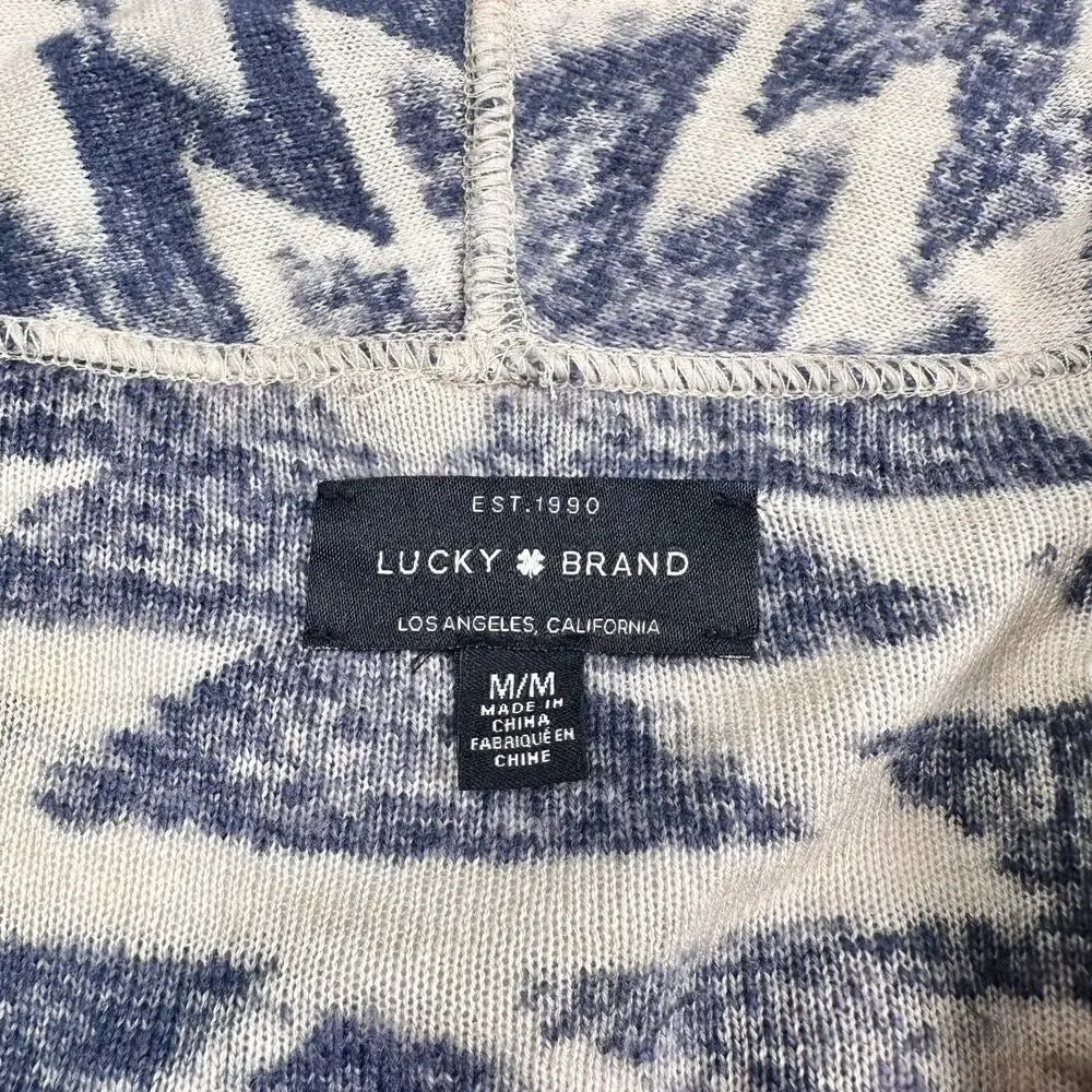 Lucky Brand | Women | Southwestern Aztec Fringe Open Drape Cardigan | Medium
